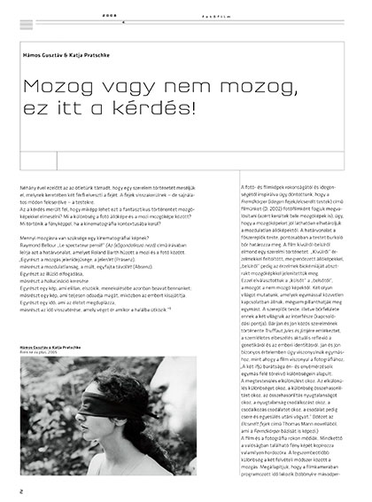 »Mozog vagy nem mozog, ez itt a kèrdes«